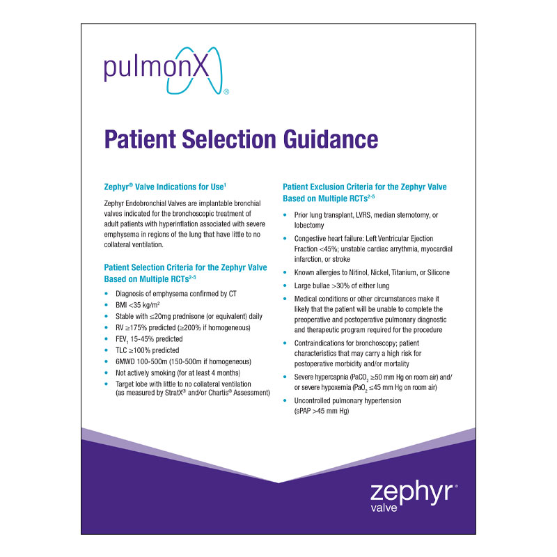 Zephyr-Valve-Patient-Selection-Workup-Guide