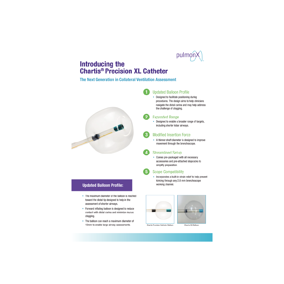 Chartis Precision XL Catheter Sell Sheet