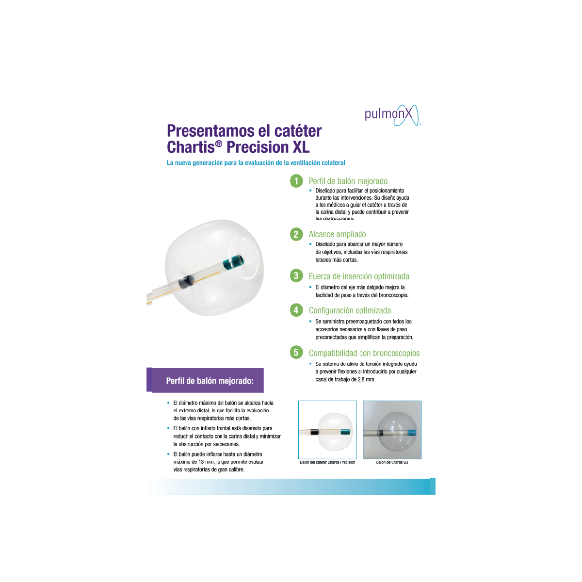 Chartis Precision XL Catheter Sell Sheet